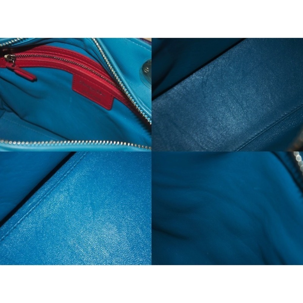 Dior Christian Lambskin Lady Tricolore Handbag - Picture 8 of 9